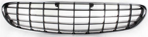 SEBRING 01-03 GRILLE, Plastic, Chrome Shell/Painted Dark Gray Insert, Convertible