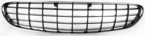SEBRING 01-03 GRILLE, Plastic, Chrome Shell/Painted Dark Gray Insert, Convertible