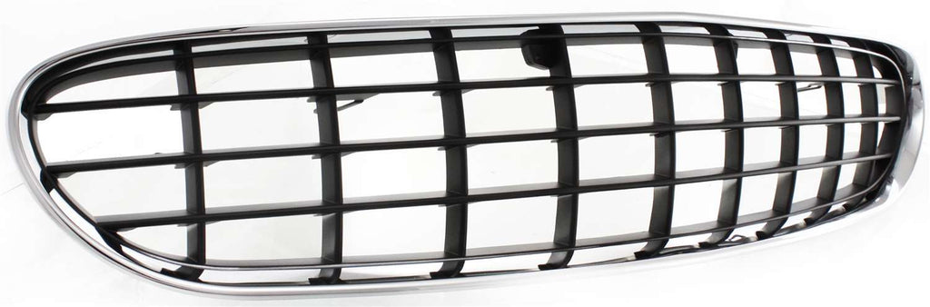 SEBRING 01-03 GRILLE, Plastic, Chrome Shell/Painted Dark Gray Insert, Convertible