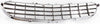 SEBRING 01-03 GRILLE, Plastic, Chrome Shell/Painted Dark Gray Insert, Convertible