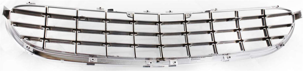 SEBRING 01-03 GRILLE, Plastic, Chrome Shell/Painted Dark Gray Insert, Convertible