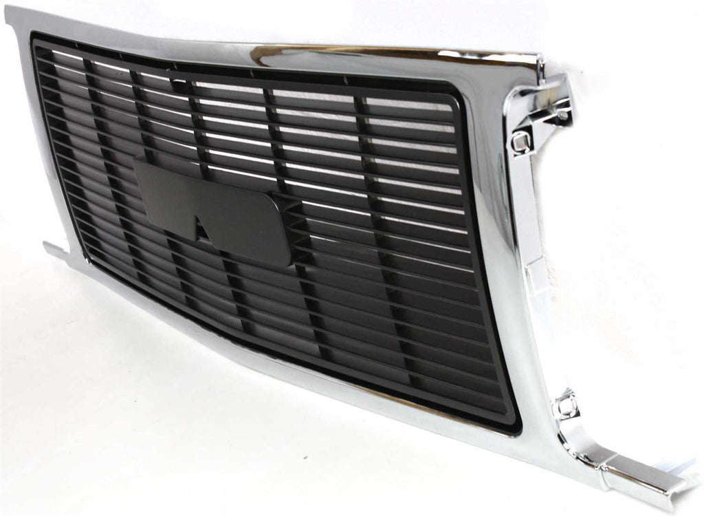 GMC G-SERIES VAN 92-96 GRILLE, Chrome Shell/Painted Gray Insert