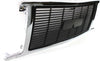 GMC G-SERIES VAN 92-96 GRILLE, Chrome Shell/Painted Gray Insert