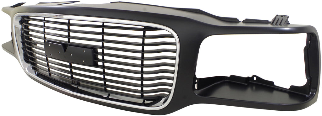 YUKON 92-00 GRILLE, Chrome Shell/Black Insert, w/ Denali Pkg