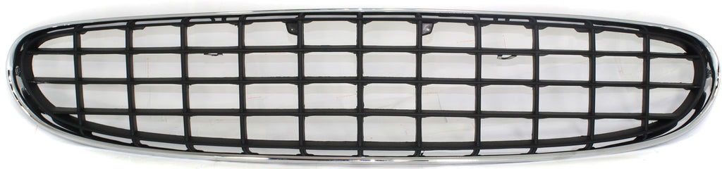 SEBRING 01-03 GRILLE, Plastic, Chrome Shell/Painted Black Insert, Sedan