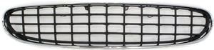SEBRING 01-03 GRILLE, Plastic, Chrome Shell/Painted Black Insert, Sedan