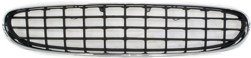 SEBRING 01-03 GRILLE, Plastic, Chrome Shell/Painted Black Insert, Sedan