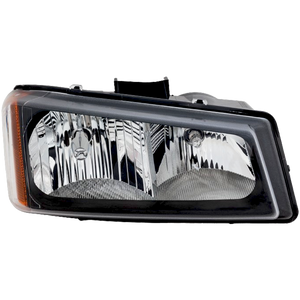 SILVERADO 03-06 HEAD LAMP RH, Assembly, Halogen, Fluted Reflector, Includes 2007 Classic - CAPA