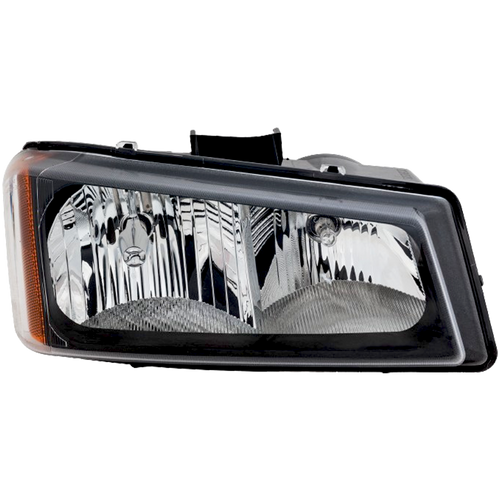 SILVERADO 03-06 HEAD LAMP RH, Assembly, Halogen, Fluted Reflector, Includes 2007 Classic - CAPA