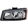 SILVERADO 03-06 HEAD LAMP LH, Assembly, Halogen, Fluted Reflector, Includes 2007 Classic - CAPA