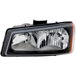 SILVERADO 03-06 HEAD LAMP LH, Assembly, Halogen, Fluted Reflector, Includes 2007 Classic - CAPA