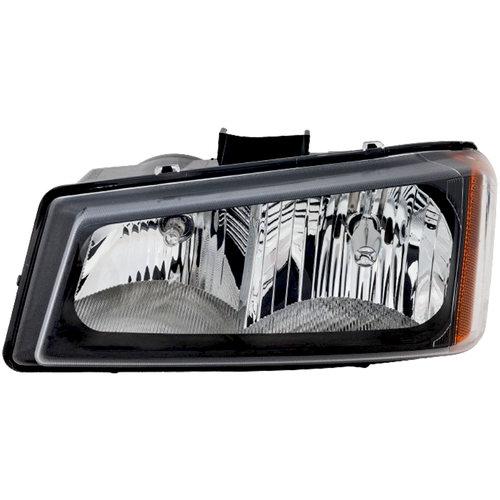 SILVERADO 03-06 HEAD LAMP LH, Assembly, Halogen, Fluted Reflector, Includes 2007 Classic - CAPA