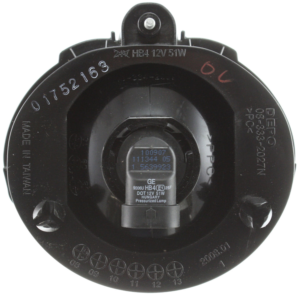 SEBRING 01-03 FRONT FOG LAMP RH=LH, Assembly, Convertible
