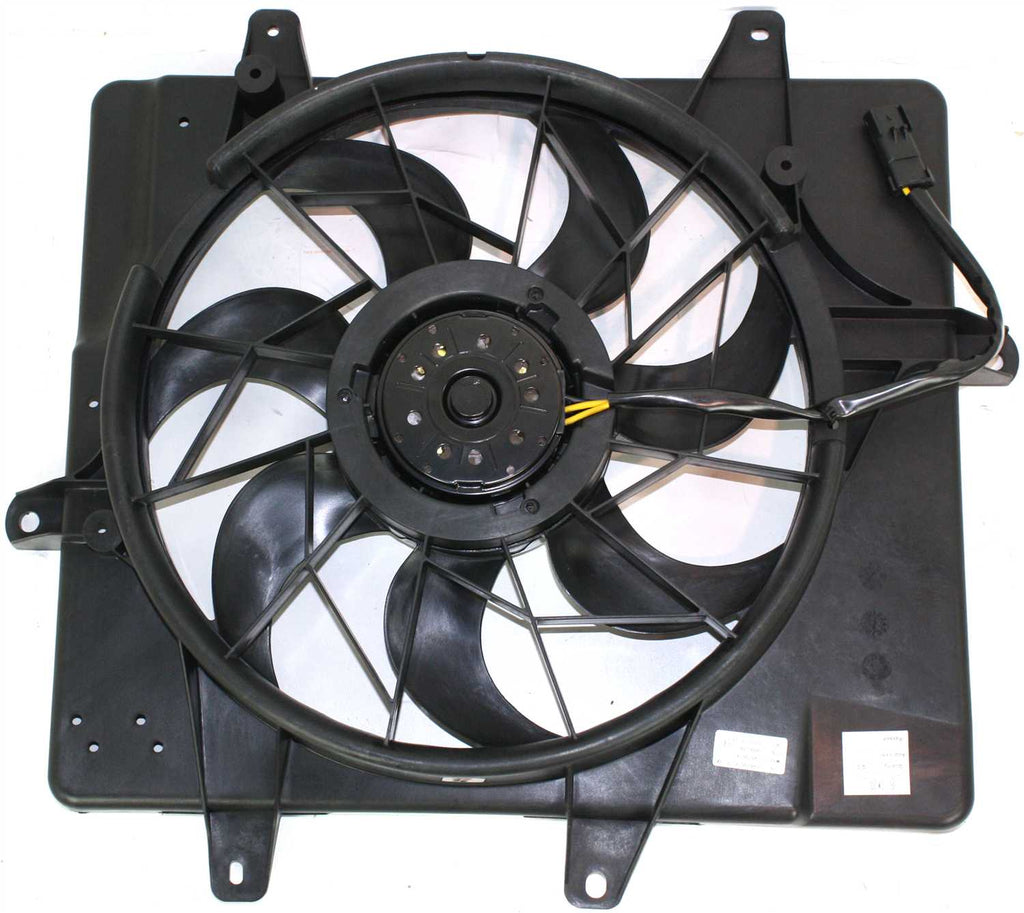 PT CRUISER 01-05 RADIATOR FAN ASSEMBLY, w/o Turbo