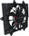 PT CRUISER 04-05 RADIATOR FAN ASSEMBLY, w/ Turbo, Single Plug