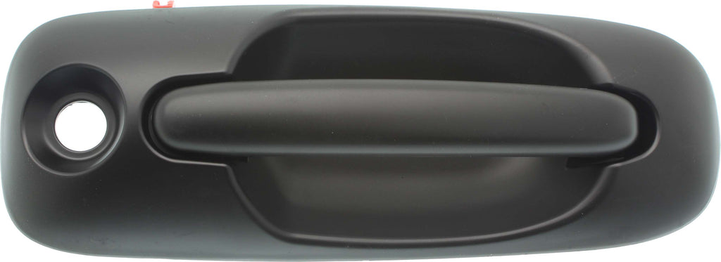 TOWN AND COUNTRY 01-07 FRONT EXTERIOR DOOR HANDLE RH, Smooth Black, w/ Keyhole