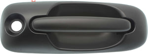 TOWN AND COUNTRY 01-07 FRONT EXTERIOR DOOR HANDLE RH, Smooth Black, w/ Keyhole