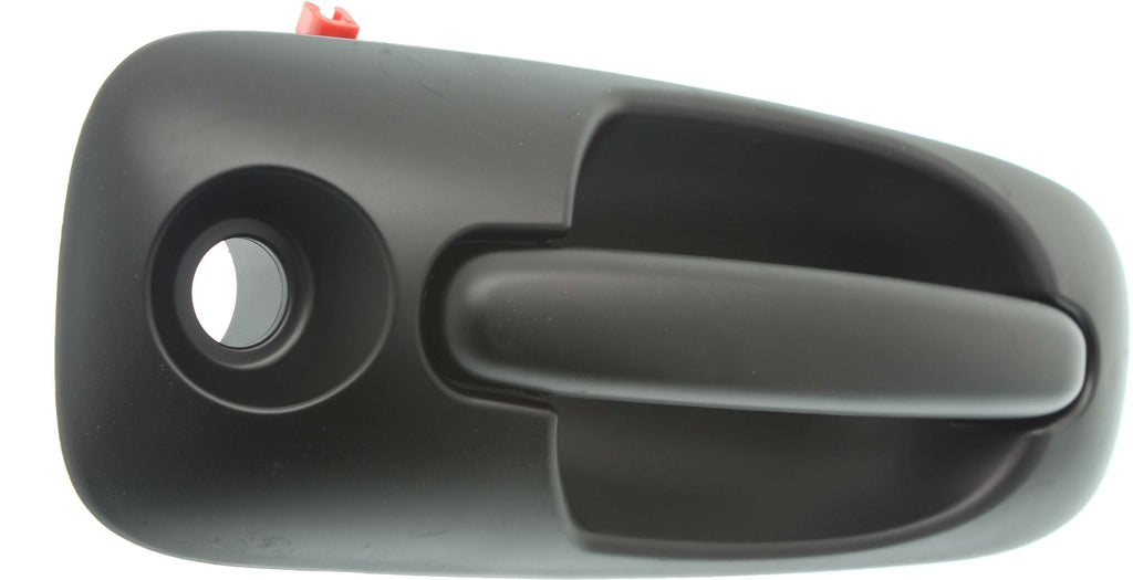 TOWN AND COUNTRY 01-07 FRONT EXTERIOR DOOR HANDLE RH, Smooth Black, w/ Keyhole