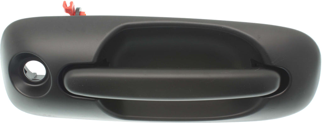 TOWN AND COUNTRY 01-07 FRONT EXTERIOR DOOR HANDLE RH, Smooth Black, w/ Keyhole