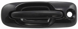 TOWN AND COUNTRY 01-07 FRONT EXTERIOR DOOR HANDLE LH, Smooth Black, w/ Keyhole