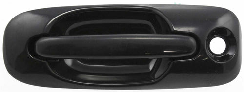 TOWN AND COUNTRY 01-07 FRONT EXTERIOR DOOR HANDLE LH, Smooth Black, w/ Keyhole