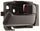 CANYON/COLORADO 04-12 FRONT INTERIOR DOOR HANDLE RH, Textured Black, Plastic, All Cab Types (=REAR, Crew Cab)