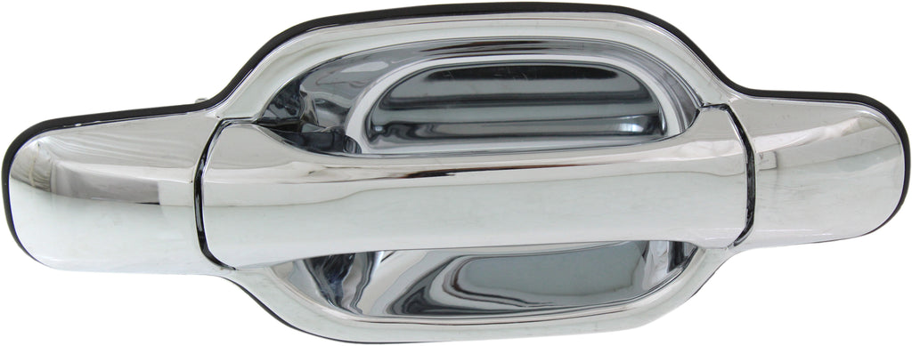 CANYON/COLORADO 04-12 EXTERIOR FRONT DOOR HANDLE Right, All Chrome, w/o Keyhole, Plastic