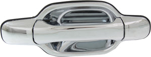 CANYON/COLORADO 04-12 EXTERIOR FRONT DOOR HANDLE Right, All Chrome, w/o Keyhole, Plastic