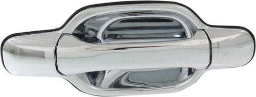 CANYON/COLORADO 04-12 EXTERIOR FRONT DOOR HANDLE Right, All Chrome, w/o Keyhole, Plastic