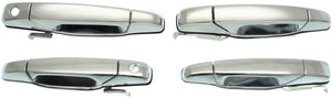 SILVERADO/SIERRA 1500 07-13/2500 HD/3500 HD 07-14 FRONT EXTERIOR DOOR HANDLE SET, All Chrme, 4-Dr Set (2 Keyhole)(andRR), Excludes 2007 Classic
