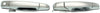 SILVERADO/SIERRA 1500 07-13/2500 HD/3500 HD 07-14 FRONT EXTERIOR DOOR HANDLE SET, All Chrme, 4-Dr Set (2 Keyhole)(andRR), Excludes 2007 Classic