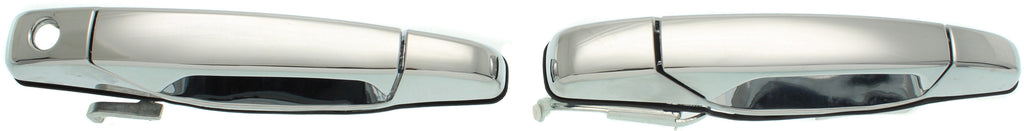 SILVERADO/SIERRA 1500 07-13/2500 HD/3500 HD 07-14 FRONT EXTERIOR DOOR HANDLE SET, All Chrme, 4-Dr Set (2 Keyhole)(andRR), Excludes 2007 Classic