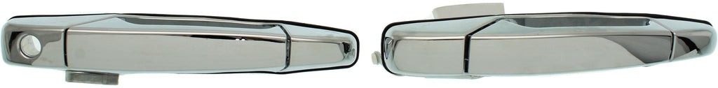 SILVERADO/SIERRA 1500 07-13/2500 HD/3500 HD 07-14 FRONT EXTERIOR DOOR HANDLE SET, All Chrme, 4-Dr Set (2 Keyhole)(andRR), Excludes 2007 Classic