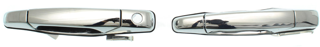 SILVERADO/SIERRA 1500 07-13/2500 HD/3500 HD 07-14 FRONT EXTERIOR DOOR HANDLE SET, All Chrme, 4-Dr Set (2 Keyhole)(andRR), Excludes 2007 Classic