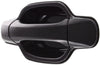 CANYON/COLORADO 04-12 REAR EXTERIOR DOOR HANDLE LH, Smooth Black, Plastic