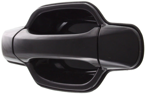CANYON/COLORADO 04-12 REAR EXTERIOR DOOR HANDLE LH, Smooth Black, Plastic
