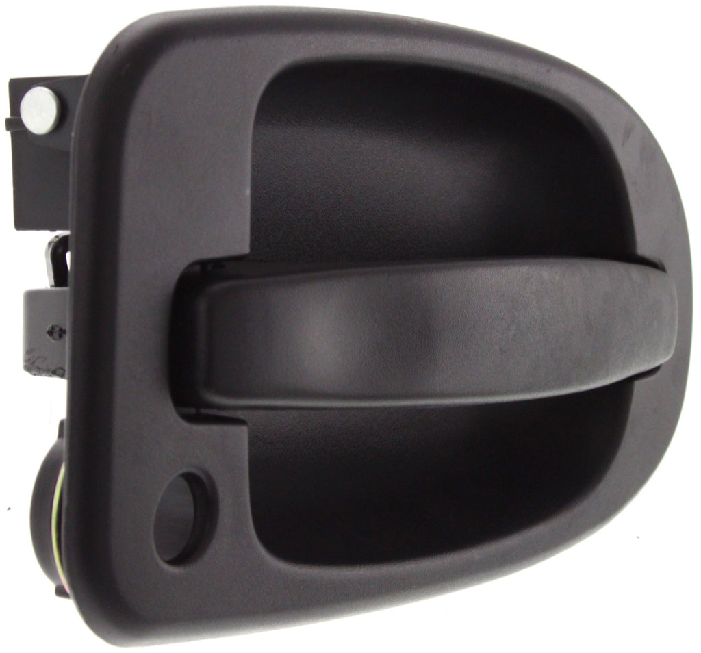 SILHOUETTE/VENTURE 97-04 EXTERIOR REAR DOOR HANDLE RH, Side Sliding Door, Txtrd Black, w/ Keyhole