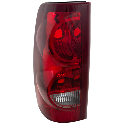 SILVERADO 1500/2500 03-03 TAIL LAMP LH, Lens and Housing, Fleetside - CAPA