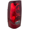 SILVERADO 1500/2500 03-03 TAIL LAMP LH, Lens and Housing, Fleetside - CAPA