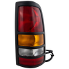 SILVERADO/SIERRA 3500 01-03 TAIL LAMP RH, Assembly, w/ Black Bezel, Fleetside
