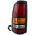 SILVERADO/SIERRA 3500 01-03 TAIL LAMP LH, Assembly, w/ Black Bezel, Fleetside