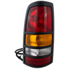 SILVERADO/SIERRA 3500 01-03 TAIL LAMP LH, Assembly, w/ Black Bezel, Fleetside