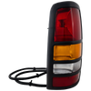 SILVERADO/SIERRA 3500 01-03 TAIL LAMP LH, Assembly, w/ Black Bezel, Fleetside