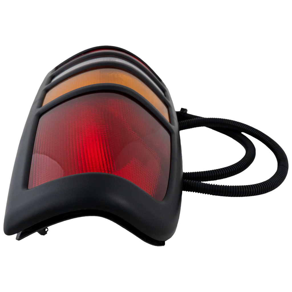 SILVERADO/SIERRA 3500 01-03 TAIL LAMP LH, Assembly, w/ Black Bezel, Fleetside