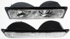 C/K FULL SIZE P/U 94-02 CRYSTAL CLEAR TURN SIGNAL LAMP RH and LH, Lens and Housing, Diamond Design, Black