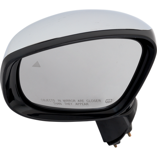 PACIFICA 20-21 MIRROR LH, Power, Power Folding, Heated, Chrome, w/ In-housing Signal Light, Memory, Puddle Light, BSD in Glass, w/o Auto-Dimming, Surround View Camera, (Exc. Hybrid Models)