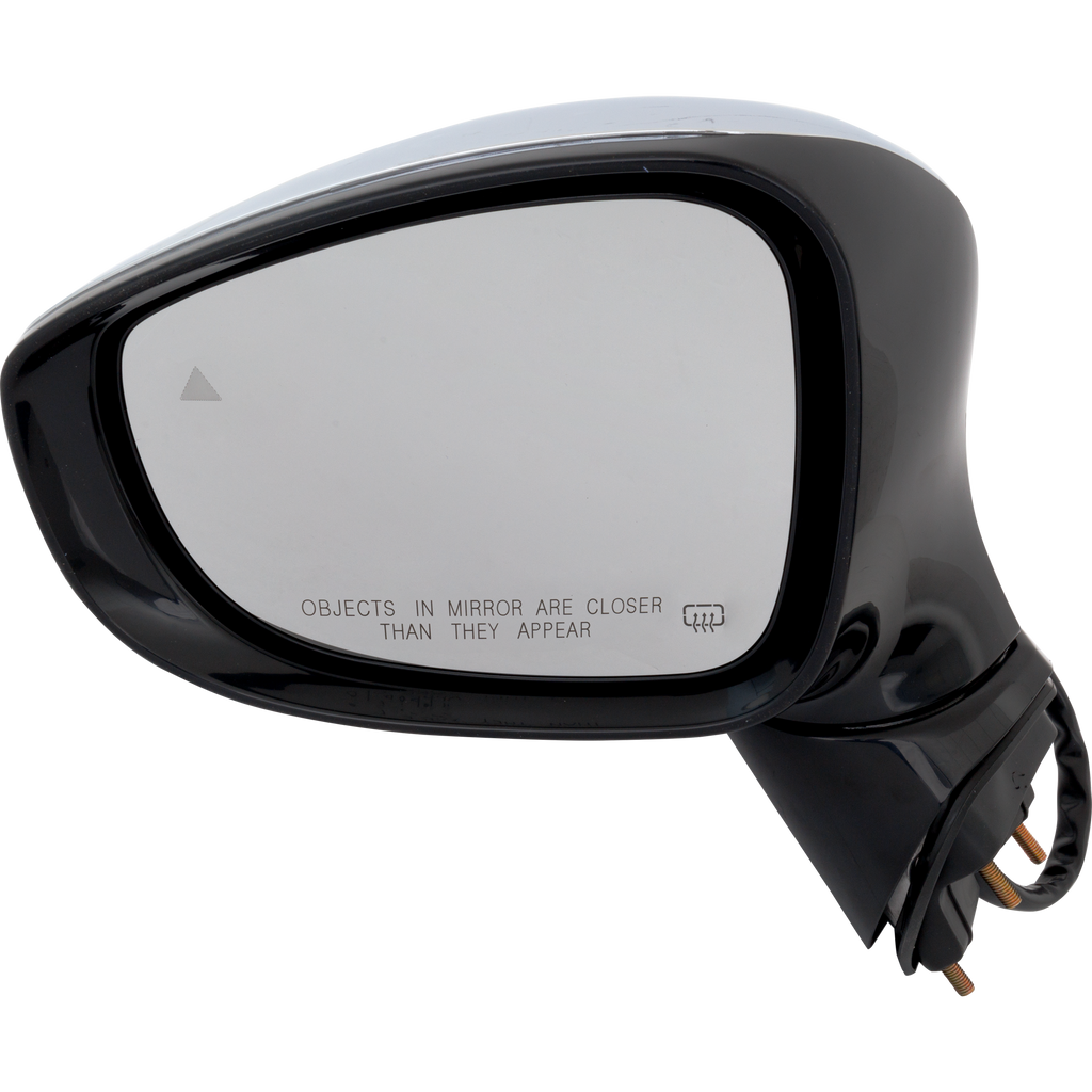 PACIFICA 20-21 MIRROR LH, Power, Power Folding, Heated, Chrome, w/ In-housing Signal Light, Memory, Puddle Light, BSD in Glass, w/o Auto-Dimming, Surround View Camera, (Exc. Hybrid Models)