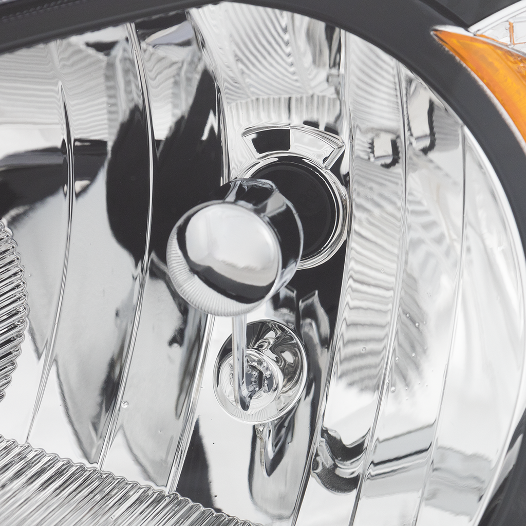 PT CRUISER 06-10 CLEAR HEAD LAMP RH AND LH, Lens and Housing, Black Bezel