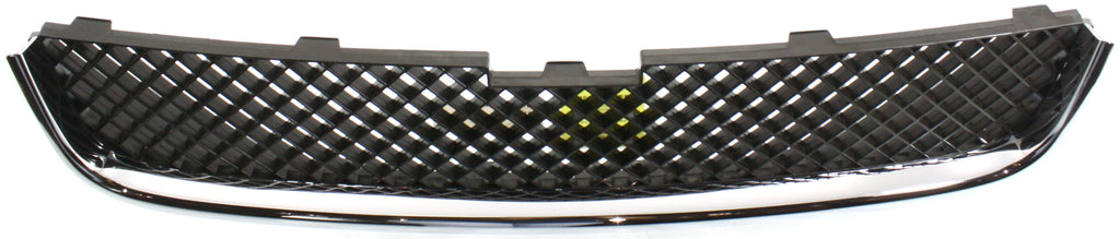 UPLANDER 05-09 FRONT BUMPER GRILLE, Lower, Chrome Shell/Textured Dark Gray Insert - CAPA