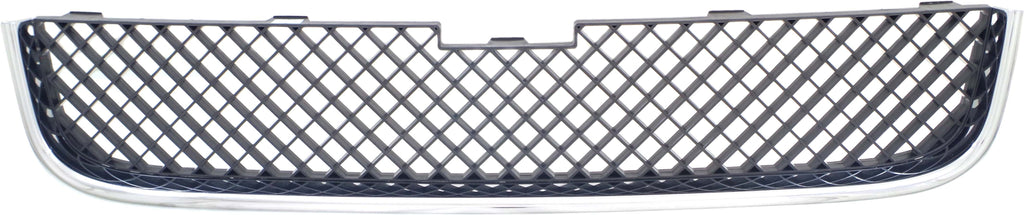UPLANDER 05-09 FRONT BUMPER GRILLE, Lower, Chrome Shell/Textured Dark Gray Insert